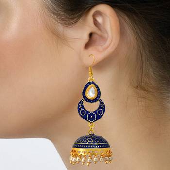 Blue Pearl Earrings 3