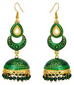 Green Pearl Earrings