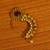 Gold Look Red Stone & Pearl Studded Marathi Nose Ring