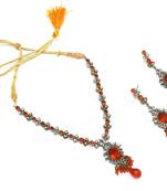 Victorian Necklace Decorated With American Diamond