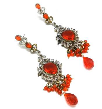 Victorian Necklace Decorated With American Diamond 2
