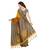 Multicolor embroidery georgette and printed silk saree combo pack of-2 saree