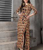 multicolor printed rayon stitched kurti