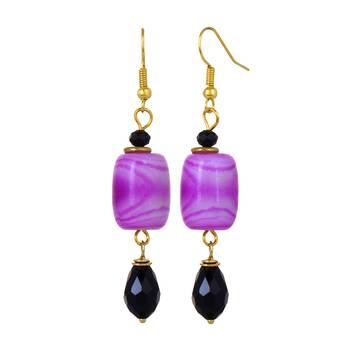 Purple earrings 1