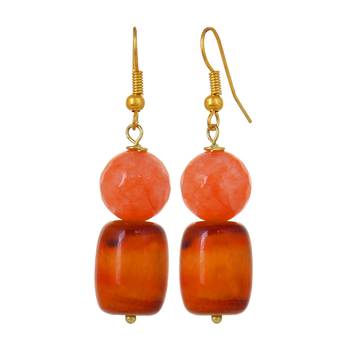 Orange earrings 1