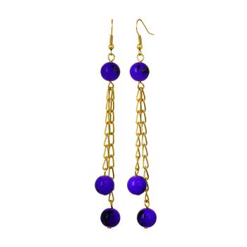 Purple earrings 1