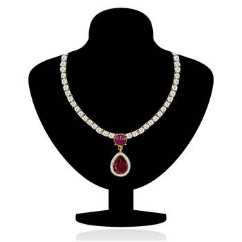 Red crystal necklaces 2