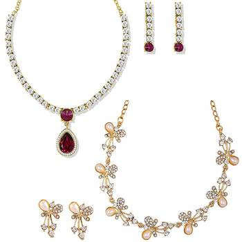 Red crystal necklaces 1
