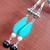 Turquoise and Black Earrings