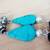 Turquoise and Black Earrings