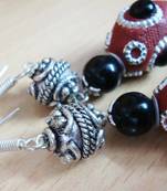 Brown and Black Earrings