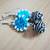Crochet and German Silver Earrings