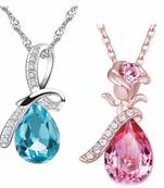 Multicolor crystal pendants