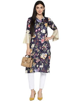 Multicolor printed polyester kurta 2