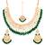 Green kundan rose gold necklace sets