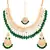 Green kundan rose gold necklace sets