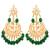 Green kundan rose gold necklace sets