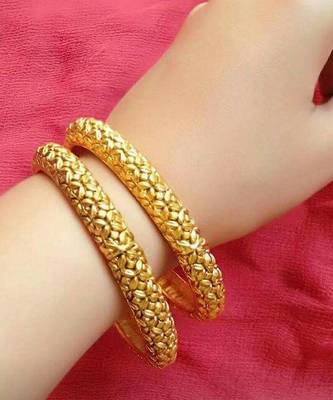 Copper Gold Lookalike 2.6 inch Bangle Set 1