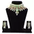 Green kundan rose gold necklace sets