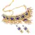 Blue kundan rose gold necklace sets