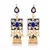Blue kundan rose gold necklace sets