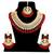 Red kundan rose gold necklace sets