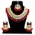 Red kundan rose gold necklace sets