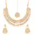 White kundan rose gold necklace sets