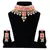 Red kundan rose gold necklace sets
