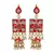Red kundan rose gold necklace sets