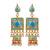 Turquoise kundan rose gold necklace sets
