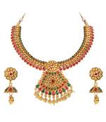 khetlazee gold plated multicolor south indian jewellery for women and girls