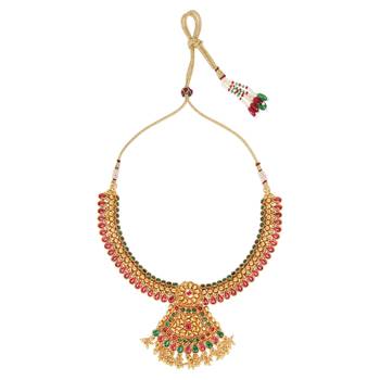 khetlazee gold plated multicolor south indian jewellery for women and girls 3