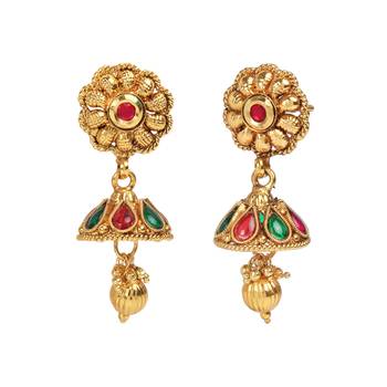 khetlazee gold plated multicolor south indian jewellery for women and girls 4