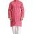 Ada Hand Embroidered Onion Pink Cotton Lucknow Chikankari Men's Kurta