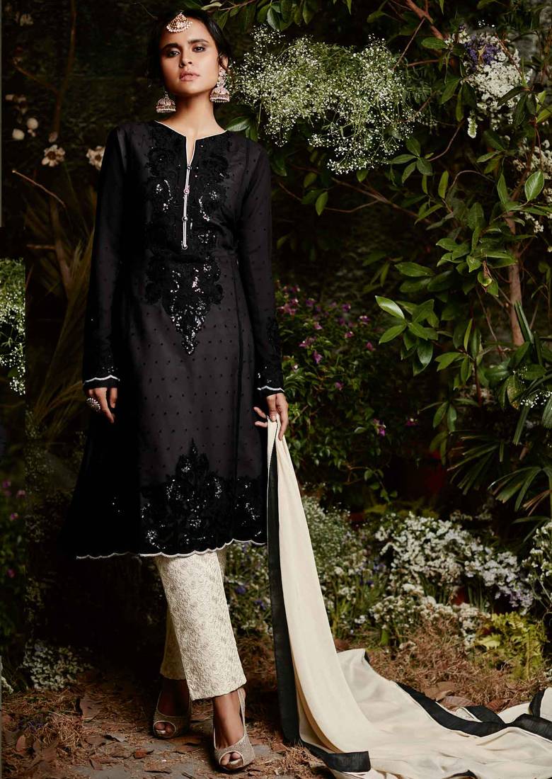 sachin and babi light blue dress Rang Rasiya Black Cutwork