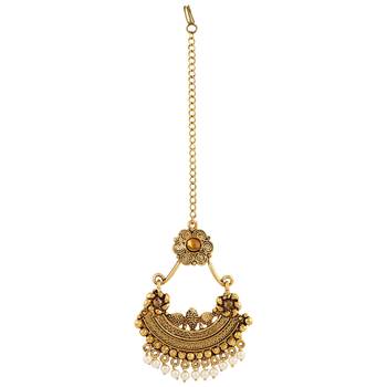 Gold Maang Tikka 1