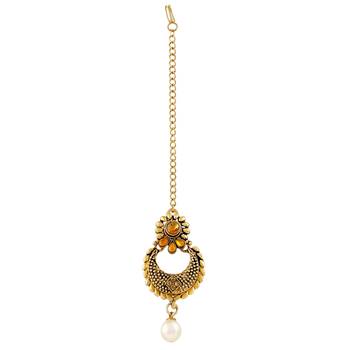 Gold Maang Tikka 1