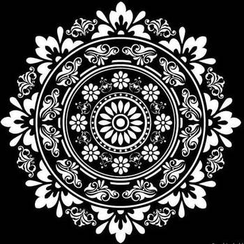 Ethnic floral design 4