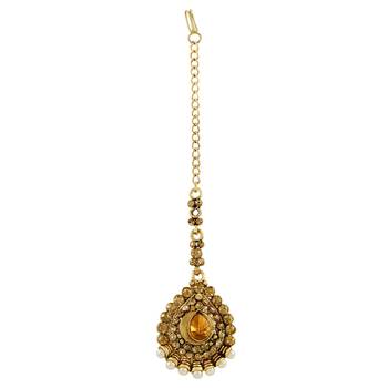 Gold Maang Tikka 1