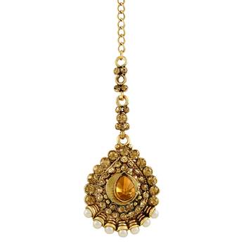 Gold Maang Tikka 3