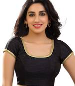 Black banglore silk unstiched blouse