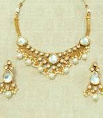 White kundan necklaces
