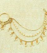 White american diamonds nose ring