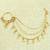 White american diamonds nose ring