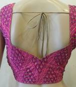 Fuschia pink handwork blouse