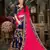 Manohari Pink Embroidered Georgette Saree with Blouse 