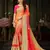 Manohari Orange Chiffon Saree with Blouse 