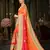 Manohari Orange Chiffon Saree with Blouse 
