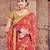 Pink brasso saree with blouse
